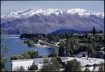 Lake, town and mountains, Wanaka