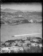 TEAL Solent flying boat Ararangi taking off from Evans Bay