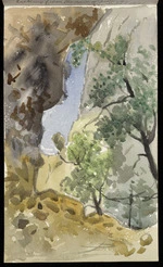 Hill, Mabel 1872-1956 :Looking from the cave of Mithras, Sept 1 1931