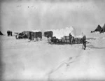 View of the camp on the Barrier, Antarctica - Photograph taken by Captain Robert Falcon Scott
