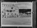 Copy of a photograph of The Chateau Bowling Club, Tongariro National Park