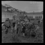 Digging ground in preparation for swimming pool at Kilbirnie School, Wellington