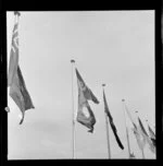 Flag flying during the Colombo Plan Conference - Nepal