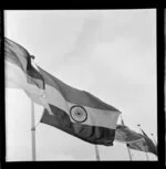 Flag flying during the Colombo Plan Conference - India