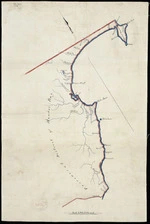 Baker, Horace, fl 1879 :[Coastline of provincial district of Hawke's Bay, with Maori names of topographical features] [ms map]. 22 August 1879