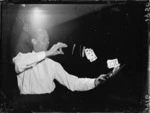 Cecil Morris doing magic card tricks