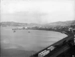 Looking south over Wellington Harbour and city from Ngaio Gorge area