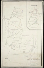 [Creator unknown] :Plan of part of the Rev. S. Williams freehold property, Patangata County, Hawkes Bay [ms map]. Compiled from Native Land Court plans and other records deposited in the Survey and Deeds Offices at Napier, [189-?]