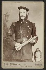 Minnis, J F (Masterton) fl 1880s :Portrait of unidentified man