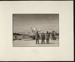 Lord Bledisloe with Saro Cutty Sark aircraft at Hobsonville