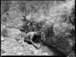 Panning for gold at Thames