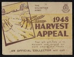 Salvation Army: The Salvation Army 1948 Harvest Appeal [Collection envelope. 1948]