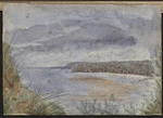 Moore, Sophie Augusta, fl 1860-d 1949? :The lake at the Chatham Islands about 1884.