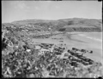 Lifesavers in an Australian vs New Zealand lifesaving competition, Titahi Bay, Wellington