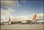 Qantas Boeing 707 at Auckland International Airport