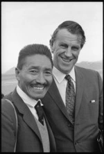 Sir Edmund Hillary and Sherpa Tensing Norgay in Wellington