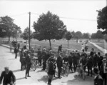 Men with motorcycles, Christchurch