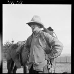 Farmer, Robert McKenzie, on his farm at Mangaorapa, Hawke's Bay