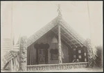 Creator unknown : Photograph of Te Rauru meeting house, Whakarewarewa