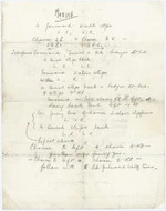 Handwritten notes for the Maxina (sequence dance)