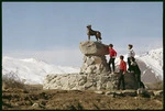 Memorial to the sheepdogs of the Mackenzie Country, Lake Tekapo