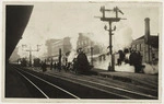 The last five o clock rush at the old Auckland railway station