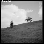 Land girls on horseback, Mangaorapa, Hawke's Bay