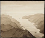 Artist unknown :[Lyttelton Harbour. ca 1870s].