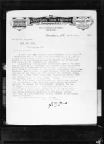 Letter from J T Paul of the Otago Daily Times and Witness praising the part Edmund Anscombe played in the 1925-1926 New Zealand and South Seas International Exhibition in Dunedin