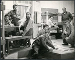 Scene in a production of The prisoners, staged by New Theatre in Wellington - Photograph taken by Warwick Teague
