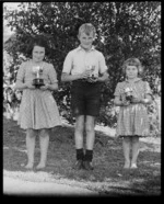 Trophy winners, interschool sports day, Dargaville