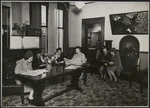 Women in reading lounge of YWCA Hostel, Boulcott Street, Wellington - Photograph taken by William Hall Raine