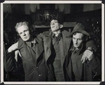Kevin Woodill, Donald McCree and James Dunn, in a production of A sleep of prisoners written by Christopher Fry, staged by The Religious Drama Society in Wellington - Photograph taken by John Ashton