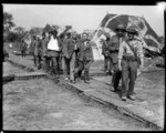 German wounded captured at Messines arrive at the New Zealand Field Hospital