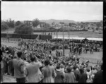 Royal train stopped at Waipawa, Hawke's Bay - Photograph taken by E P Christensen