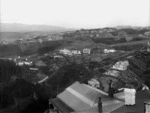 Part 1 of a 3 part panorama looking south over Kelburn and Northland, Wellington