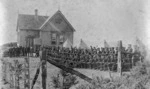 Government force during a drill at Rawene, Hokianga