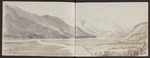 Hurt, Theodore Octavius fl 1860-1871 :Hurunui running into Lake Sumner, Canterbury, N.Z. [1861-1871].