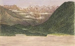 Welch, Joseph Sandell, 1841-1918 :Martins Bay, Otago. Skippers Range, Lake McKerrow. [February 1870].