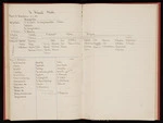 Two pages of Tuhoe genealogies - Te Whaiti Block