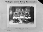 Wellington Junior Hockey Representatives, 1908 - Photograph taken by J N Isaacs