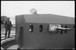 Front view of a coastal defence gun, Fort Dorset, New Zealand