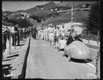 Parade before New Zealand's first trolley derby at Karori Park, Wellington