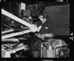 Tyre building at Dunlop tyre factory, Upper Hutt