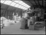 Interior of a gum shed, Lake Ohia