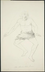 [Strutt, William] 1825-1915 :The Maori war dance. 3rd position. [1855 or 1856]