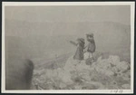 Women looking at a view in Macedonia, Serbia, during World War I