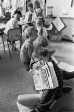 Pupils in class at Karori Normal School, Wellington, New Zealand - Photographed by William West