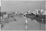 Marecchia River, Rimini, Italy, during World War II - Photograph taken by George Kaye