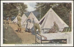 Scene at the main hospital camp of the 7th Medical Unit of the Scottish Women's Hospitals for Foreign Service, at Ostrovo, Macedonia, Serbia, during World War I
